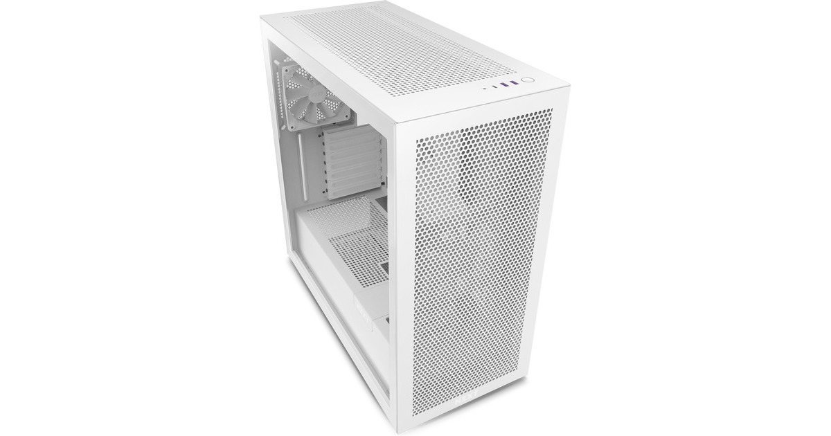 NZXT H7 Flow White, Tower-Gehäuse(weiß (matt), Tempered Glass)