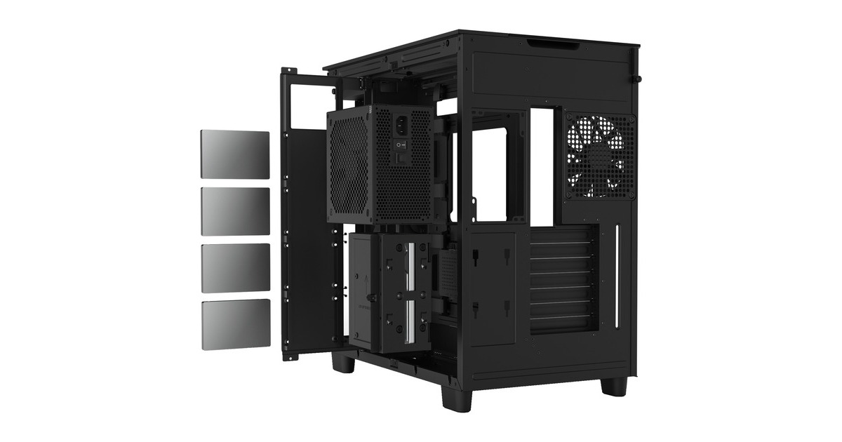 NZXT H9 Elite All Black, Tower-Gehäuse(schwarz, Tempered Glass)