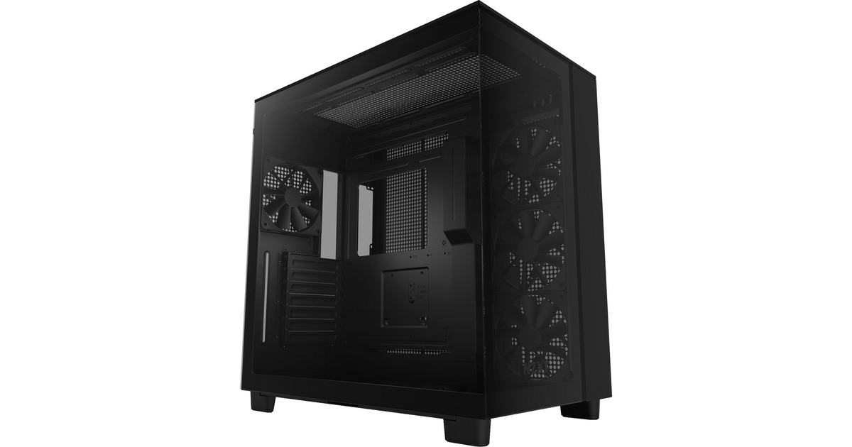 NZXT H9 Flow All Black, Tower-Gehäuse(schwarz, Tempered Glass) NZXT H9 Flow All Black, Tower-Gehäuse(schwarz, Tempered Glass)