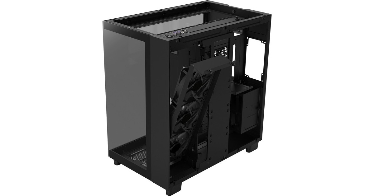 NZXT H9 Flow All Black, Tower-Gehäuse(schwarz, Tempered Glass)