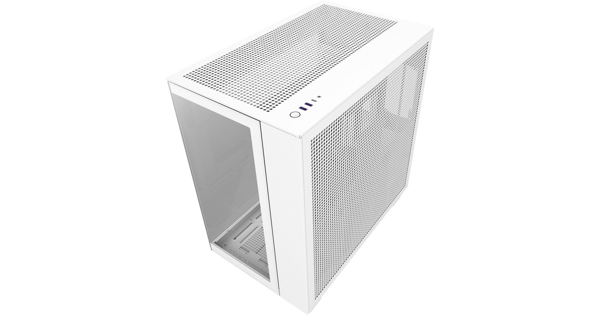 NZXT H9 Flow All White, Tower-Gehäuse(weiß, Tempered Glass)