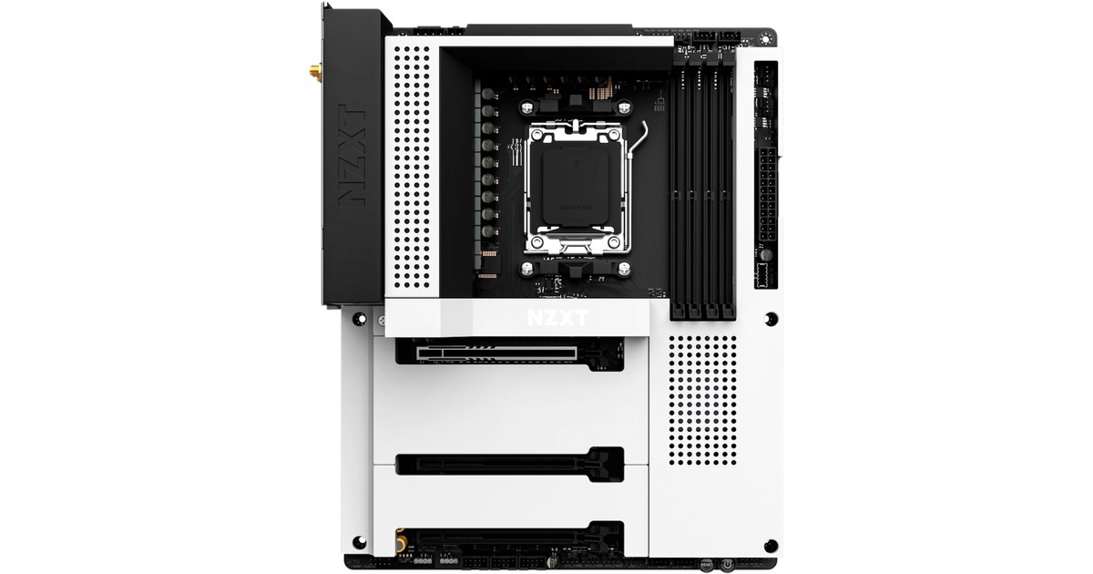 NZXT N7 B650E Matte White, Mainboard(weiß)