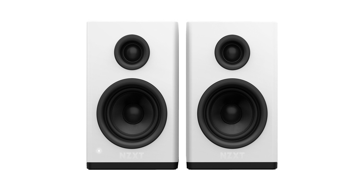 NZXT Relay Lautsprecher(weiß/schwarz, 3.5 mm Klinke, Cinch)