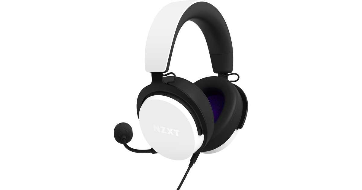 NZXT Relay, Gaming-Headset(weiß/schwarz, USB, 3.5 mm Klinke)