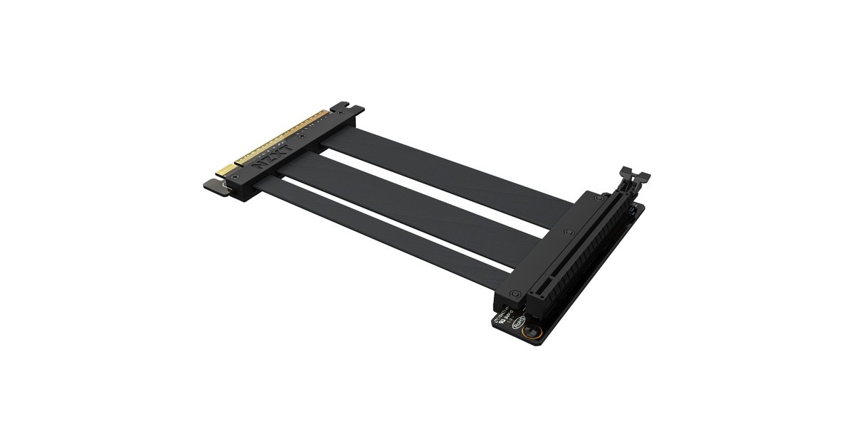 NZXT Riser Cable PCIe 4.0 x16, Verlängerungskabel(schwarz, 20cm)