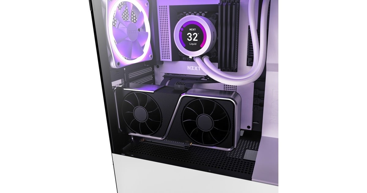 NZXT Riser Cable PCIe 4.0 x16, Verlängerungskabel(schwarz, 20cm, Outlet)