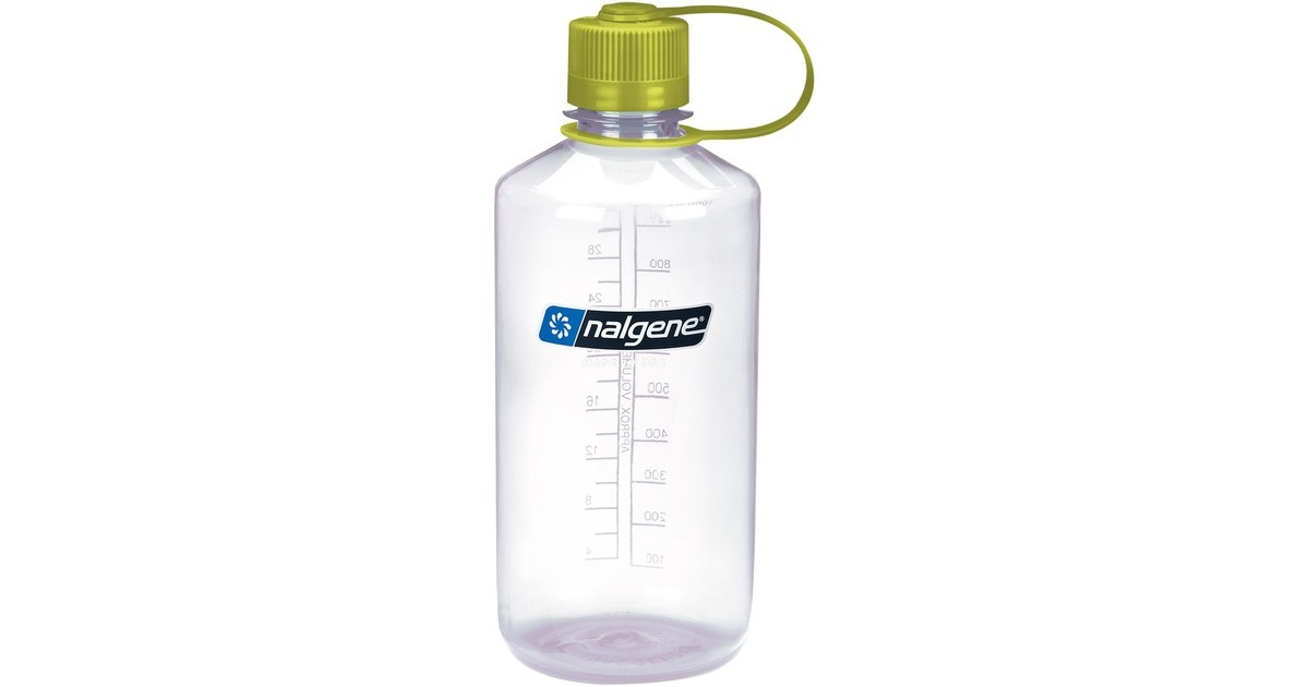 Nalgene Trinkflasche "Narrow Mouth Sustain" 1 Liter, 32oz(transparent, Enghalsflasche)