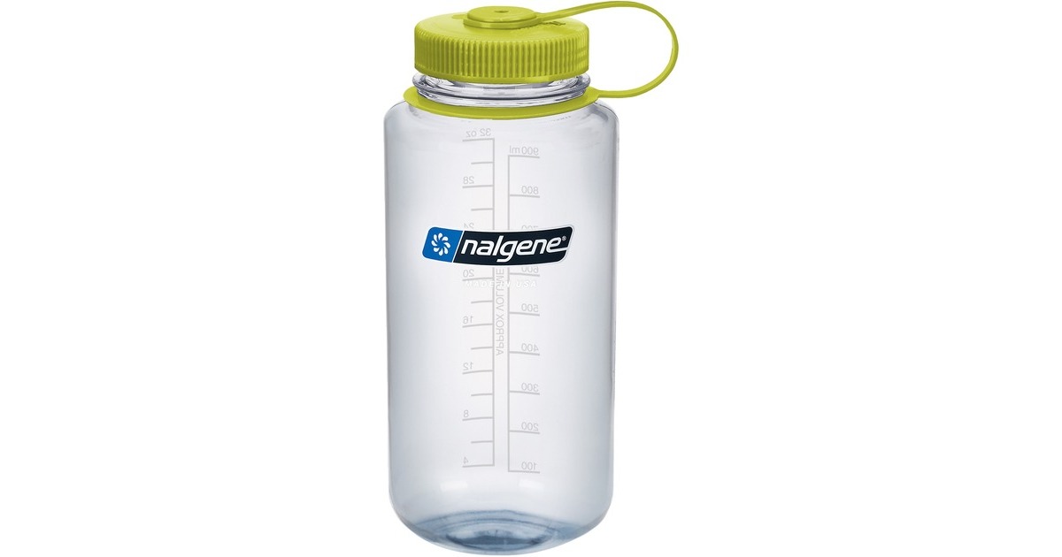 Nalgene Trinkflasche "Wide Mouth Sustain" 1 Liter, 32oz(transparent, Weithalsflasche)