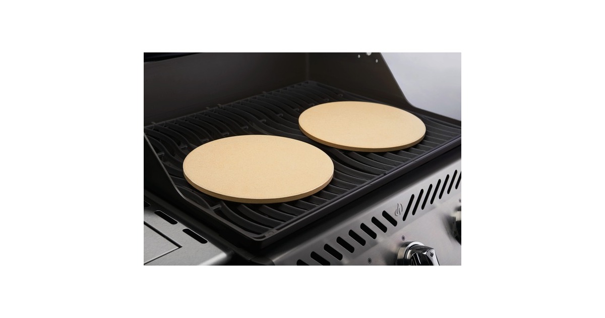 Napoleon 2er-Set Pizzasteine für TravelQ(beige, Ø 25,4cm)