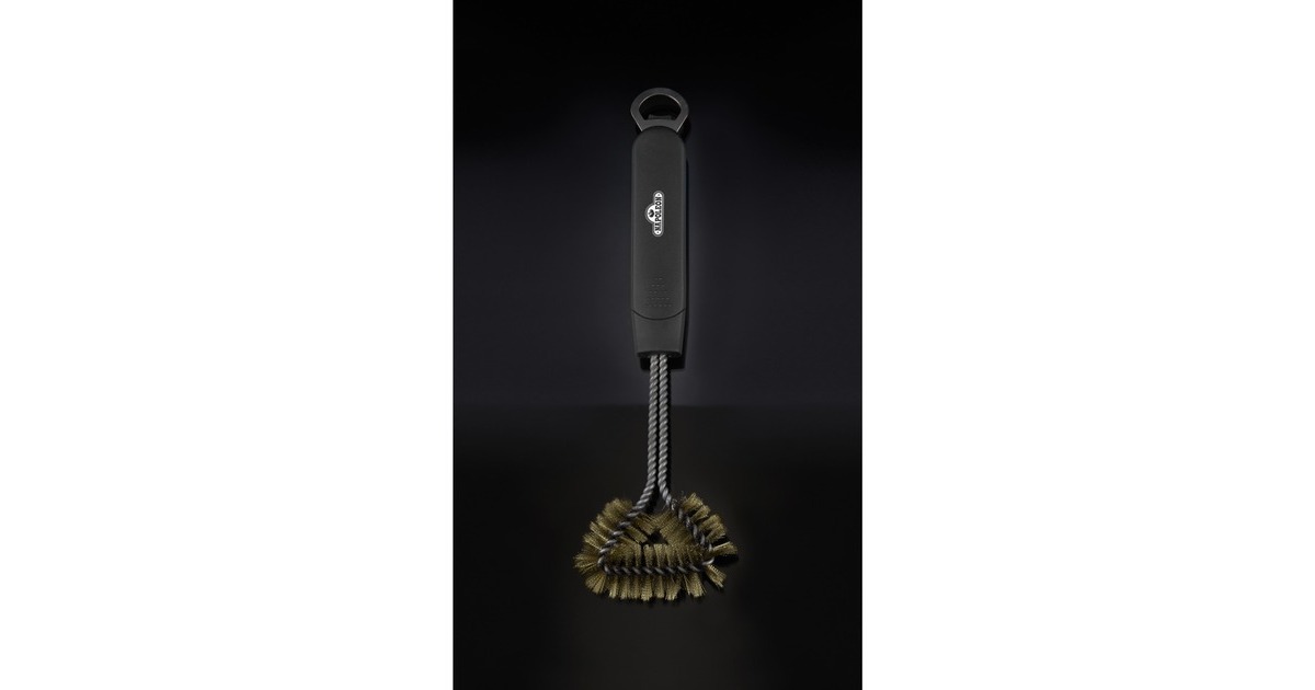 Napoleon 3-seitige Grill­-Reinigungsbürs­te, klein, Grill-Reinigungsbürste(schwarz/silber)