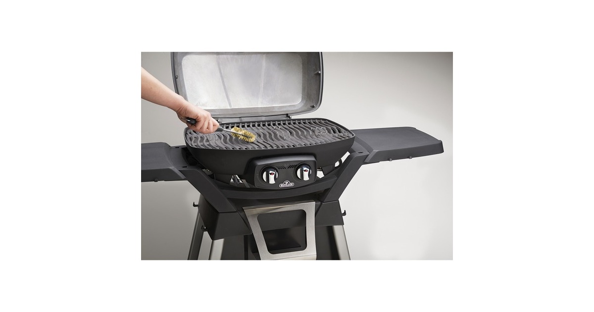 Napoleon 3-seitige Grill­-Reinigungsbürs­te, klein, Grill-Reinigungsbürste(schwarz/silber)