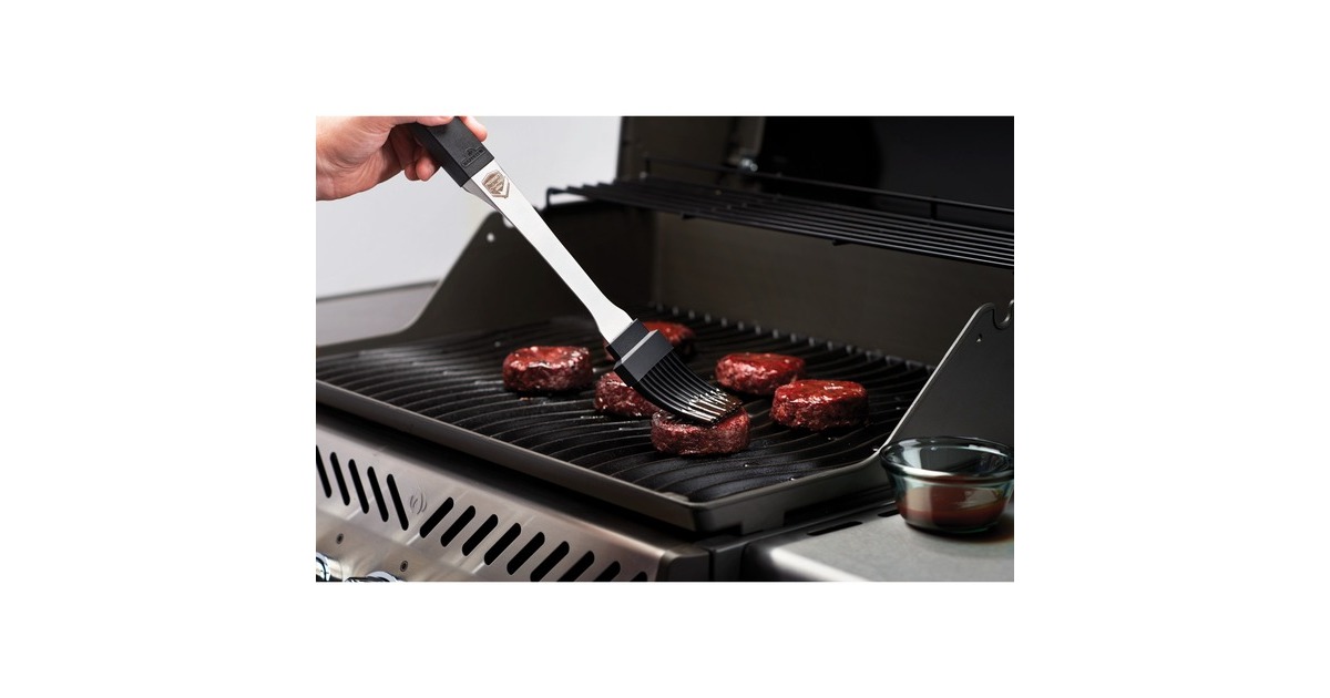 Napoleon 3-teiliges President's Limited Grillbesteck-Set(edelstahl/schwarz, Grillzange, Pinsel und Wender)