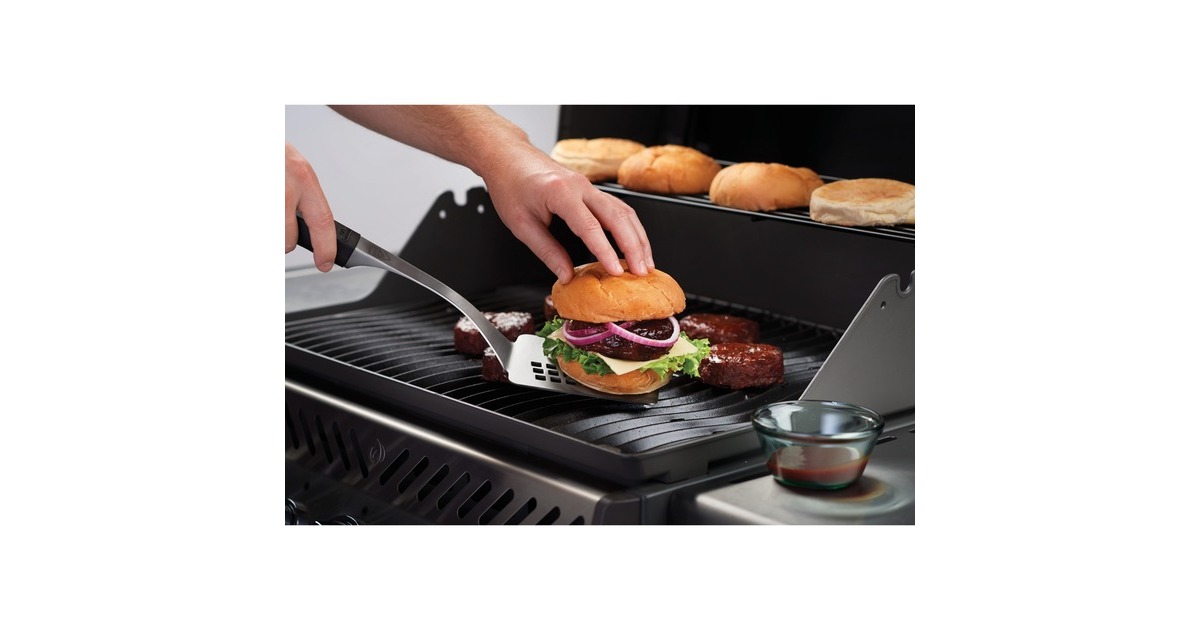 Napoleon 3-teiliges President's Limited Grillbesteck-Set(edelstahl/schwarz, Grillzange, Pinsel und Wender)