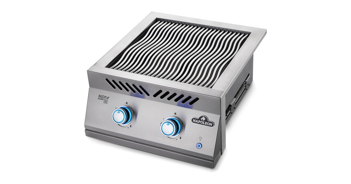 Napoleon 700-Einbau SIZZLE ZONE, groß, Gasbrenner(edelstahl, SIZZLE ZONE zum Nachrüsten, 2 Brenner)