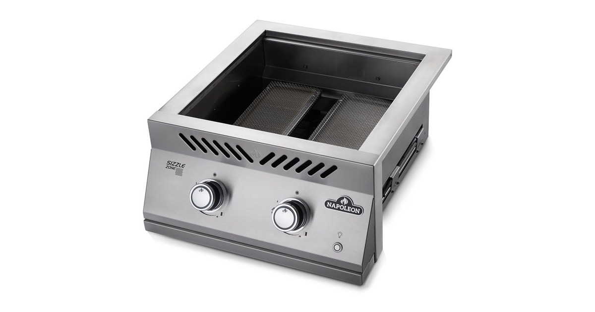 Napoleon 700-Einbau SIZZLE ZONE, groß, Gasbrenner(edelstahl, SIZZLE ZONE zum Nachrüsten, 2 Brenner)
