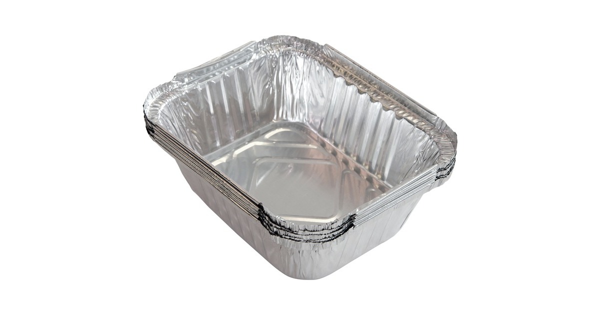 Napoleon Alu-Fettauffangschalen 14,7cm x 12,2cm, Tropfschale(silber, 5 Stück)