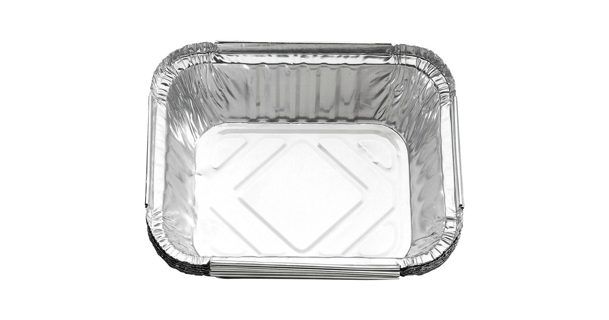 Napoleon Alu-Fettauffangschalen 14,7cm x 12,2cm, Tropfschale(silber, 5 Stück)