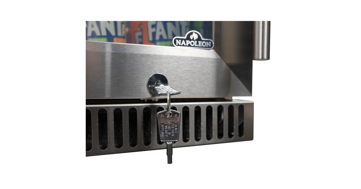 Napoleon Außen-Kühlschrank NFR135OLGL-CE, Getränkekühlschrank(edelstahl, Öffnet nach links)