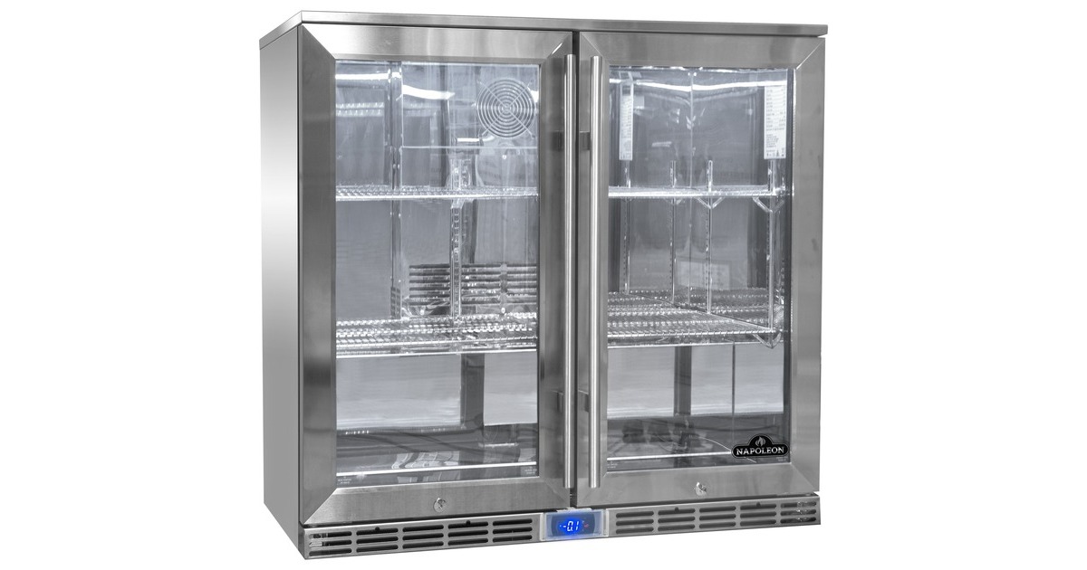 Napoleon Außen-Kühlschrank NFR210ODGL-CE, Getränkekühlschrank(edelstahl, Doppeltür)