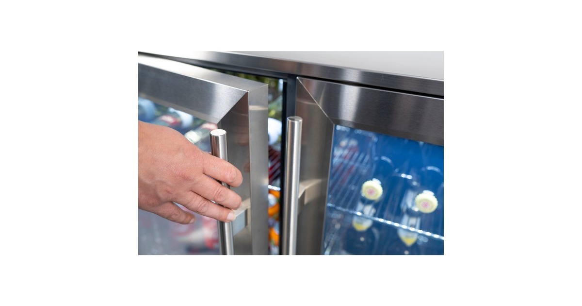 Napoleon Außen-Kühlschrank NFR210ODGL-CE, Getränkekühlschrank(edelstahl, Doppeltür)