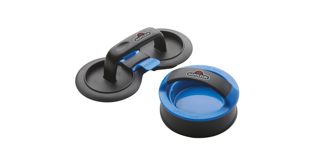 Napoleon Burgerpresse-Set(schwarz/blau)
