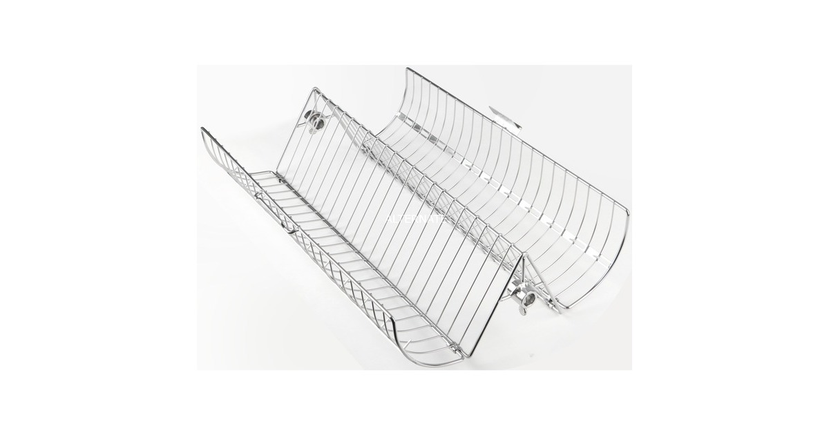 Napoleon Drehspieß-Korb mit 2 Kammern, Grillkorb(edelstahl)