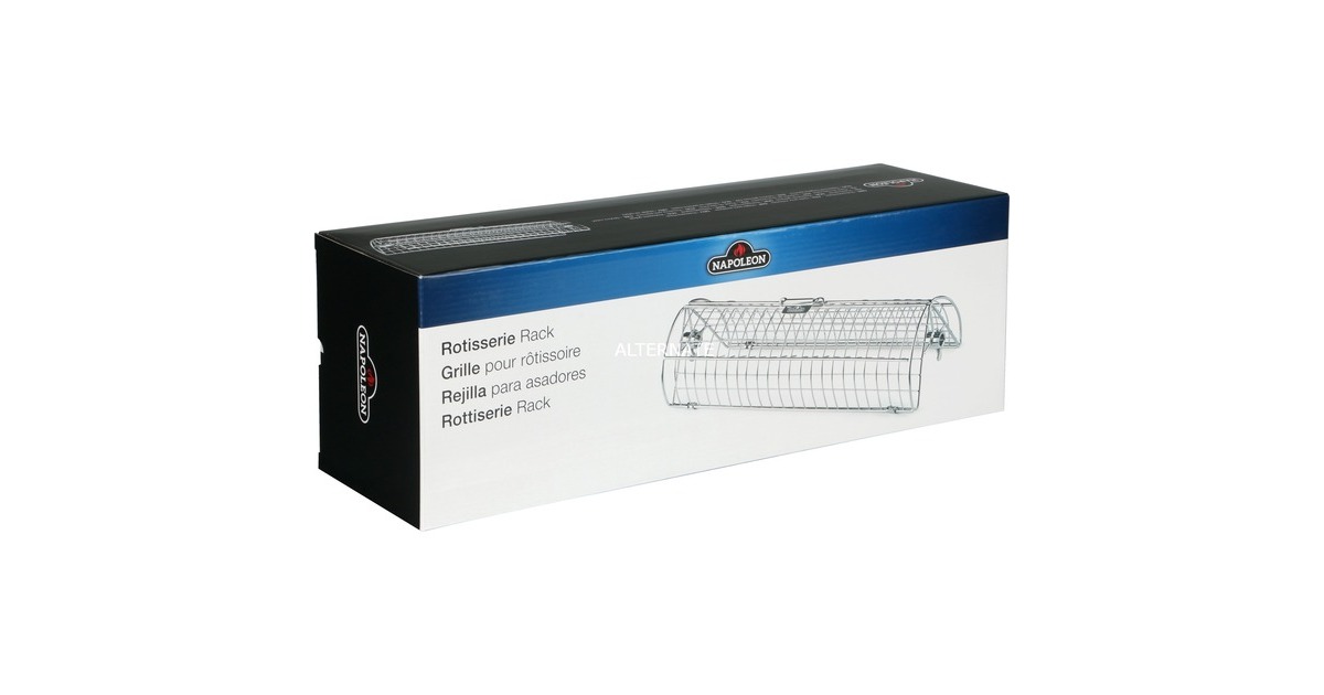 Napoleon Drehspieß-Korb mit 2 Kammern, Grillkorb(edelstahl)