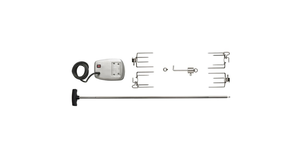 Napoleon Drehspieß-Set Commercial Quality für Prestige PRO™ 665, Grillspieß(silber)
