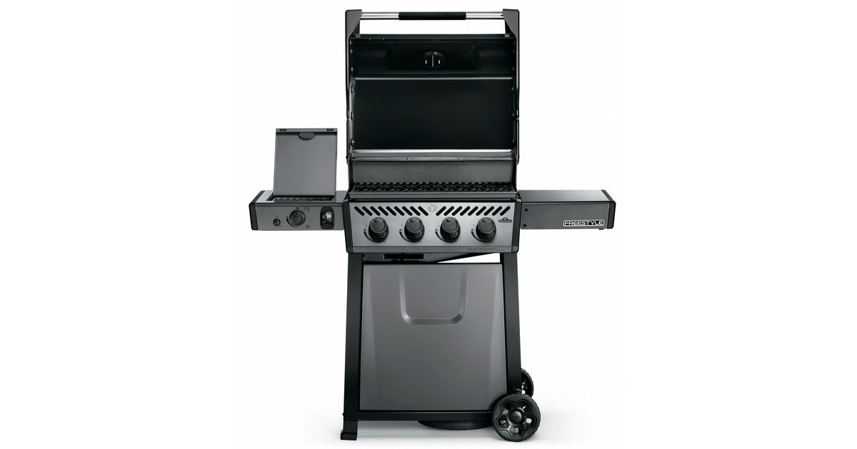 Napoleon Gasgrill Freestyle 425 SIB Graphit, mit SIZZLE ZONE + Plancha + Tool(graphit/schwarz, Aktionspaket 
