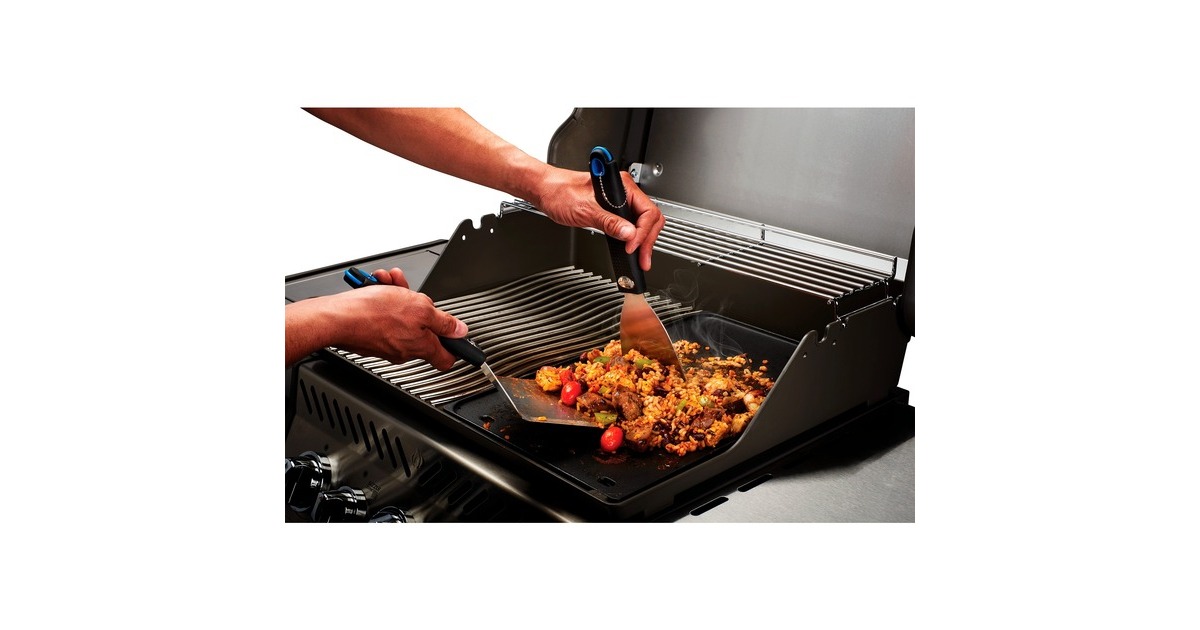 Napoleon Gasgrill Freestyle 425 SIB Graphit, mit SIZZLE ZONE + Plancha + Tool(graphit/schwarz, Aktionspaket 