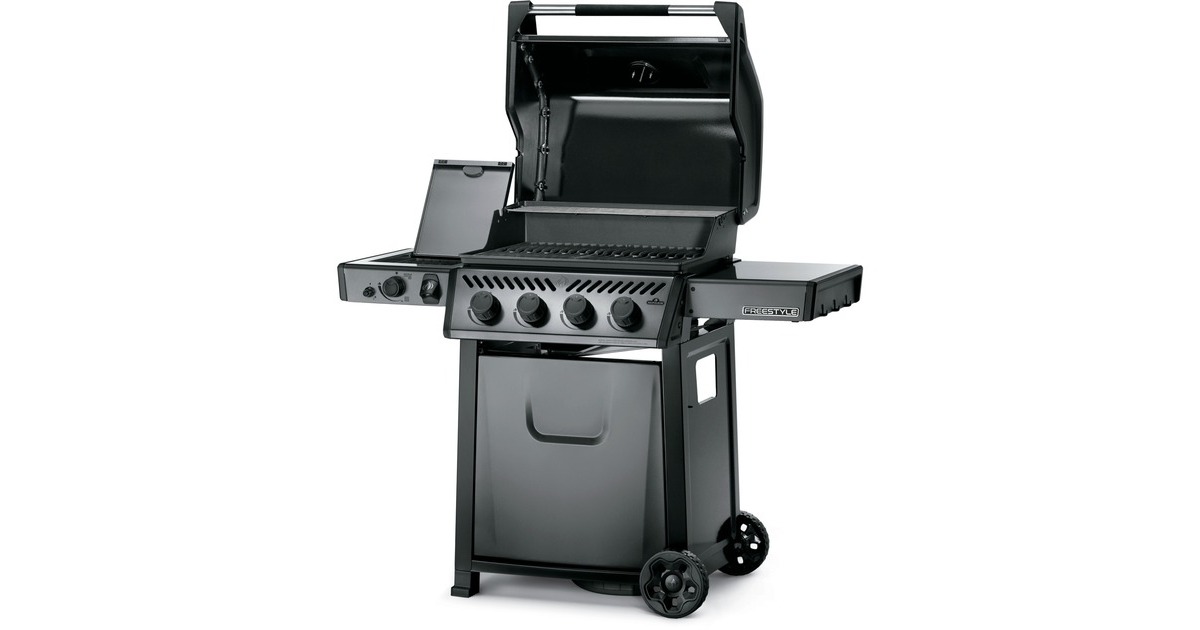 Napoleon Gasgrill Freestyle 425 SIB Graphit, mit SIZZLE ZONE + Plancha + Tool(graphit/schwarz, Aktionspaket 