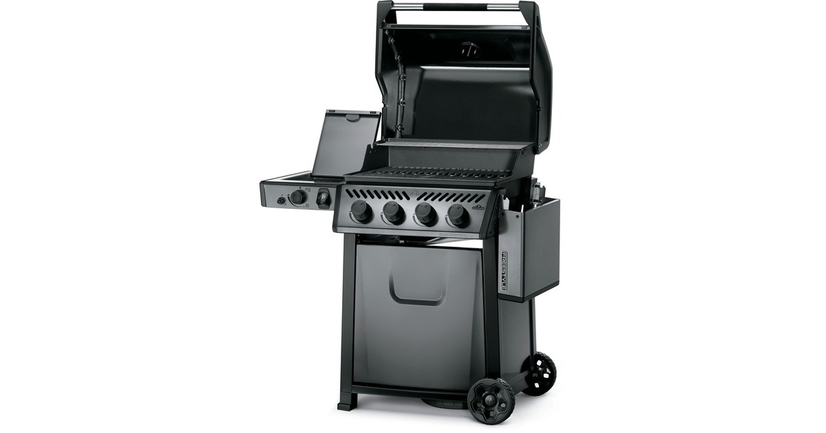 Napoleon Gasgrill Freestyle 425 SIB Graphit, mit SIZZLE ZONE + Plancha + Tool(graphit/schwarz, Aktionspaket 