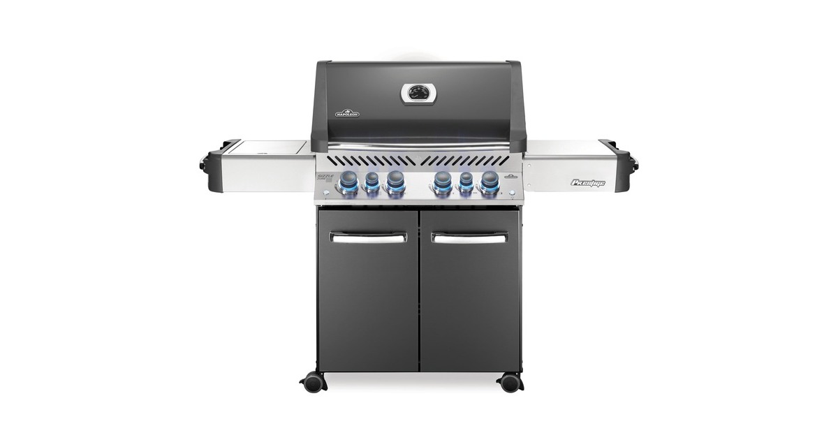 Napoleon Gasgrill Prestige 500 Charcoal Grau(dunkelgrau/silber, mit SIZZLE ZONE)