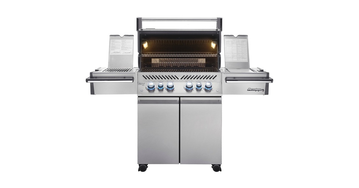 Napoleon Gasgrill Prestige Pro 500, inkl. Drehspieß-Set(edelstahl, mit SIZZLE ZONE)