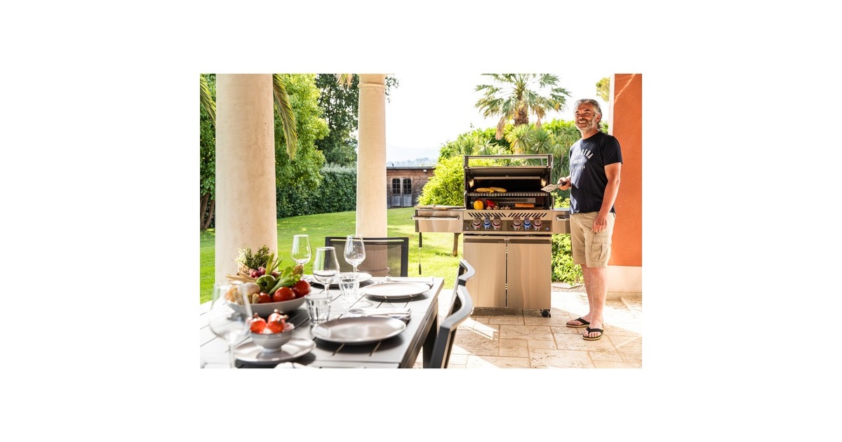 Napoleon Gasgrill Prestige Pro 500, inkl. Drehspieß-Set(edelstahl, mit SIZZLE ZONE)