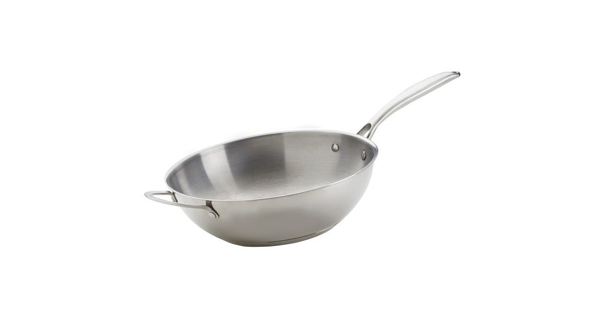 Napoleon Grill-Wok aus Edelstahl(silber, Ø 30cm)
