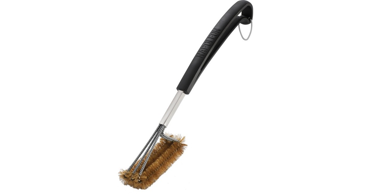 Napoleon Grillbürste dreireihig, mit Messingborsten, Grill-Reinigungsbürste(schwarz)