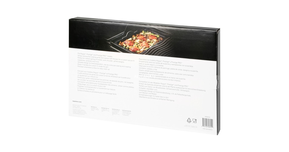 Napoleon Grillpfanne für Rogue 425 / 525 / 625 / XT / SE, Prestige, Prestige PRO(schwarz)
