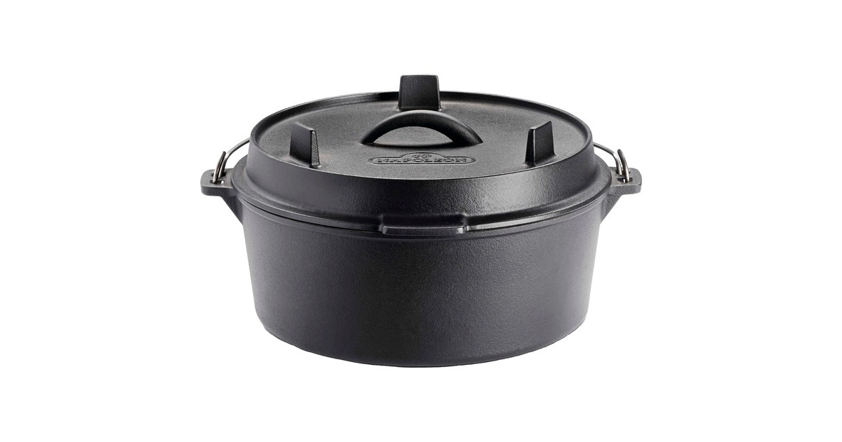 Napoleon Gusseisen Dutch Oven mit Deckel, Topf(schwarz, Ø 28cm, 6 Liter) Napoleon Gusseisen Dutch Oven mit Deckel, Topf(schwarz, Ø 28cm, 6 Liter)
