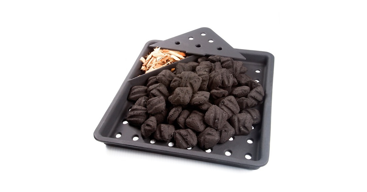 Napoleon Gusseisen Holzkohleeinsatz & Räuchervorrichtung, Grillkorb(schwarz)