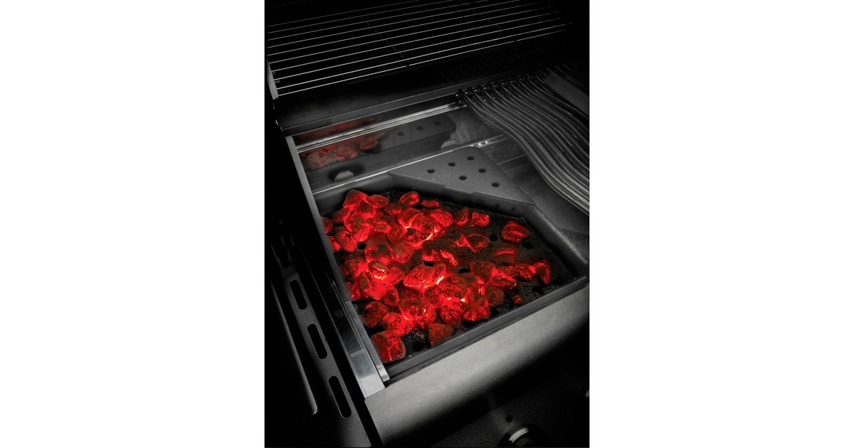 Napoleon Gusseisen Holzkohleeinsatz & Räuchervorrichtung, Grillkorb(schwarz)