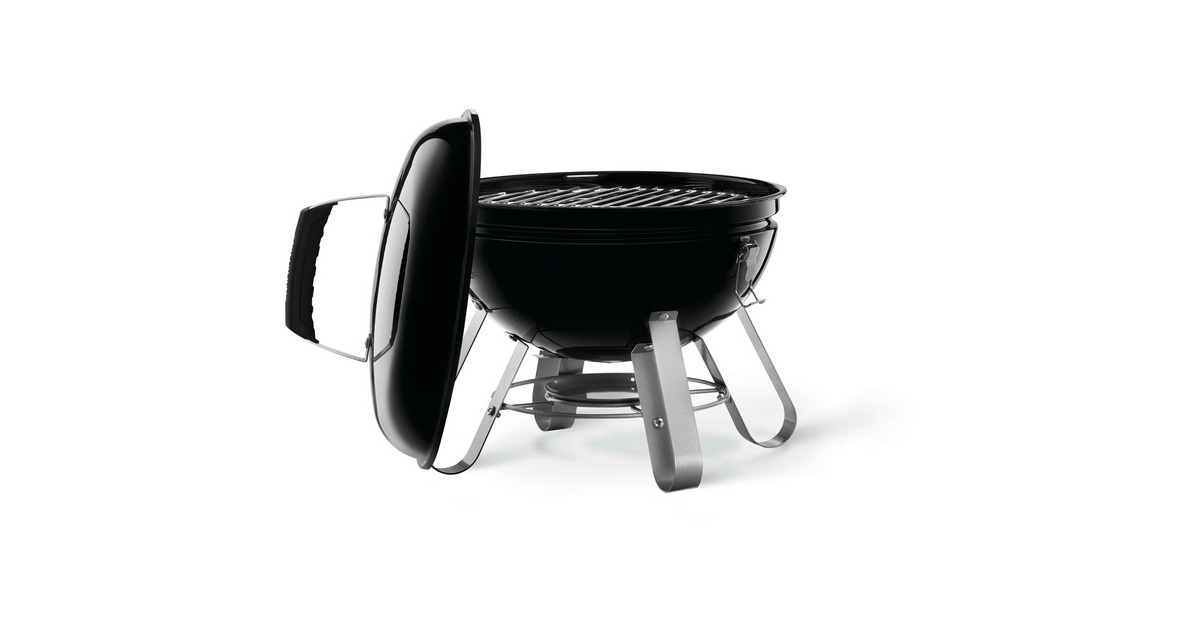 Napoleon Holzkohle Kugelgrill NK14K-LEG-3, Holzkohlegrill(schwarz, Ø 37cm)
