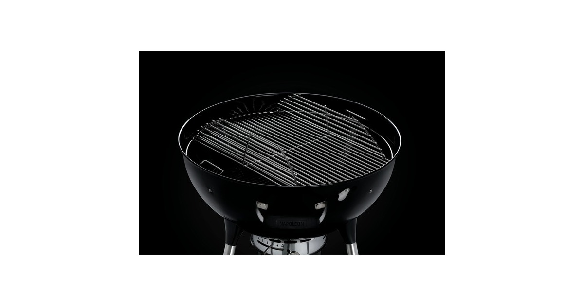 Napoleon Holzkohle Kugelgrill NK18K-LEG-3, Holzkohlegrill(schwarz, Ø 47cm)