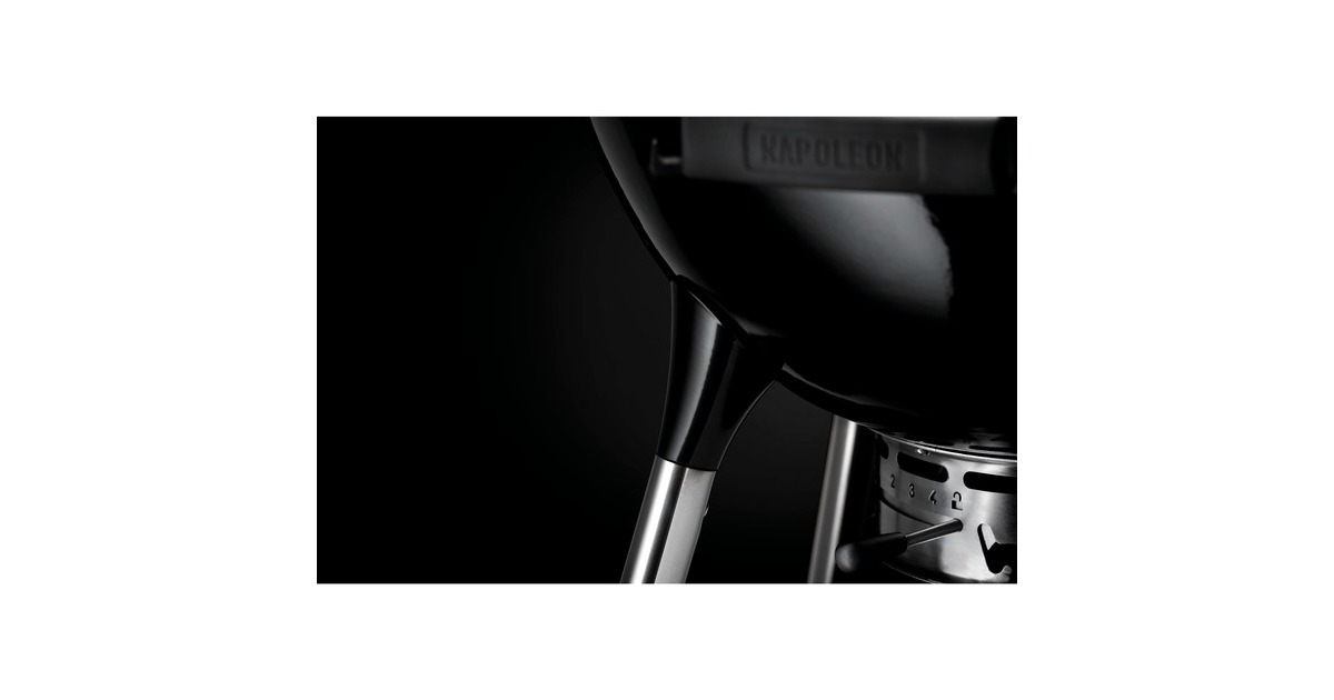 Napoleon Holzkohle Kugelgrill NK18K-LEG-3, Holzkohlegrill(schwarz, Ø 47cm)
