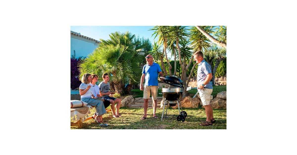 Napoleon Holzkohle Kugelgrill PRO22K in Rollwagen, Holzkohlegrill(schwarz, Ø 57cm)