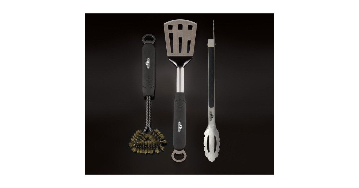 Napoleon Multi-Tool-Set, 3-teilig, Grillbesteck(schwarz/edelstahl)