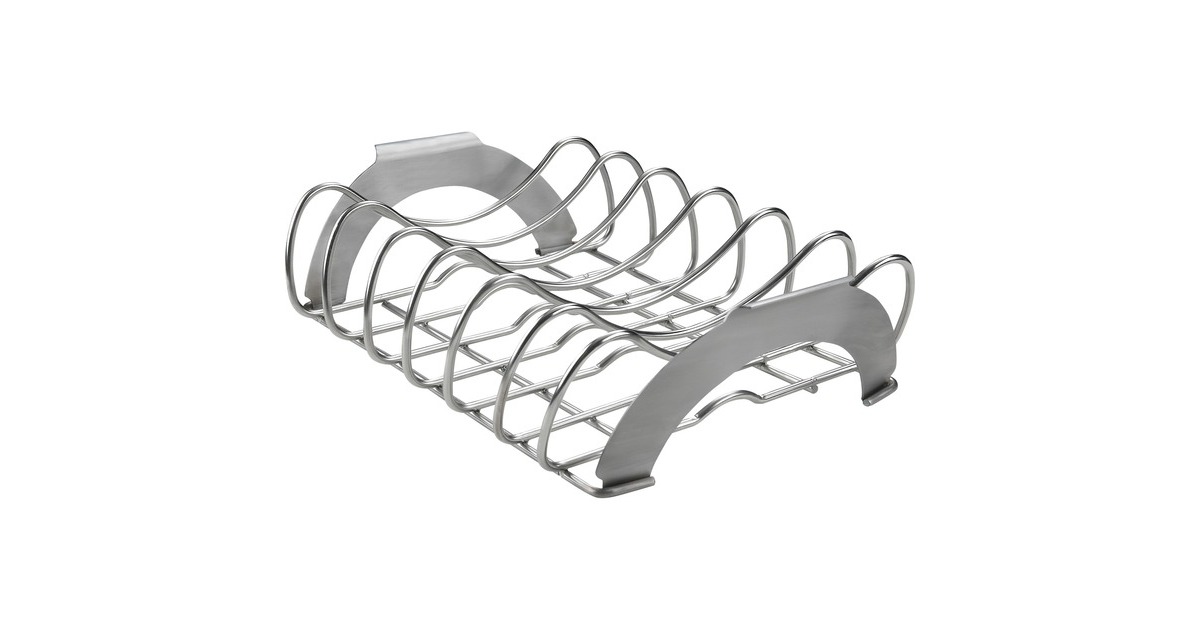 Napoleon PRO Edelstahl Sparerib-Halter, Grillkorb(silber)