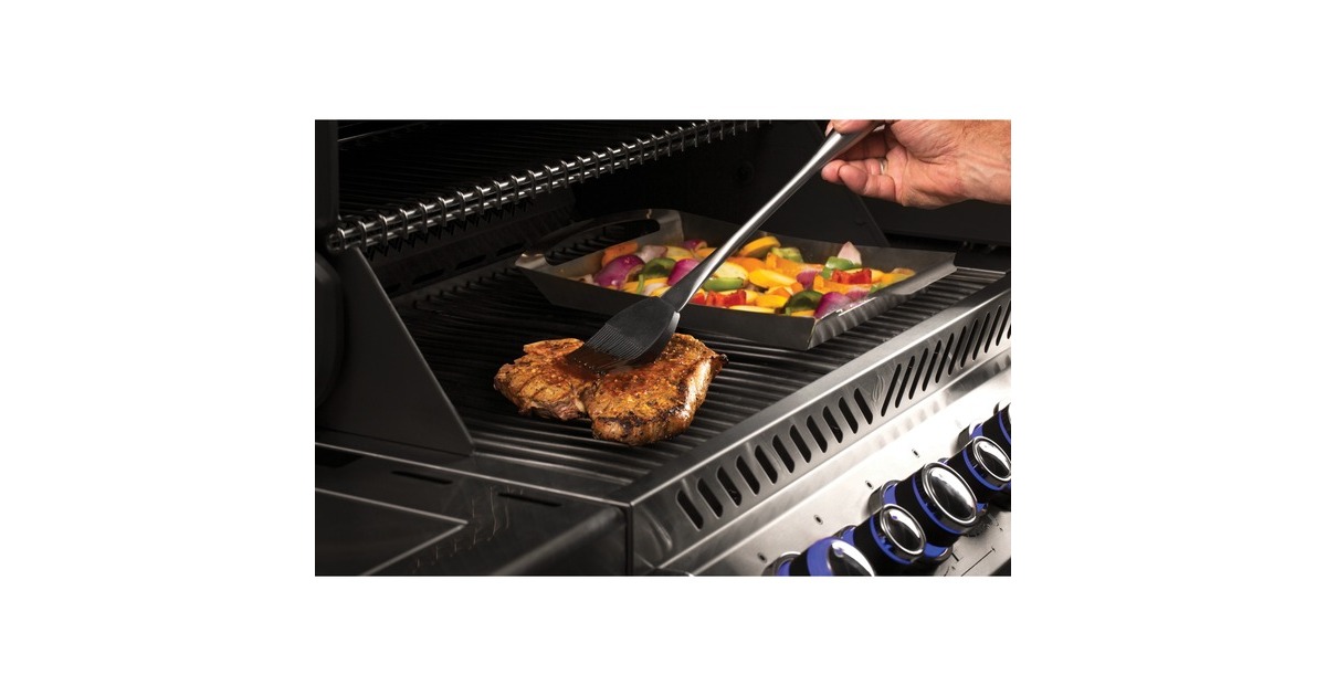 Napoleon PRO Grillbesteck-Set Edelstahl, 3-teilig(edelstahl/schwarz)