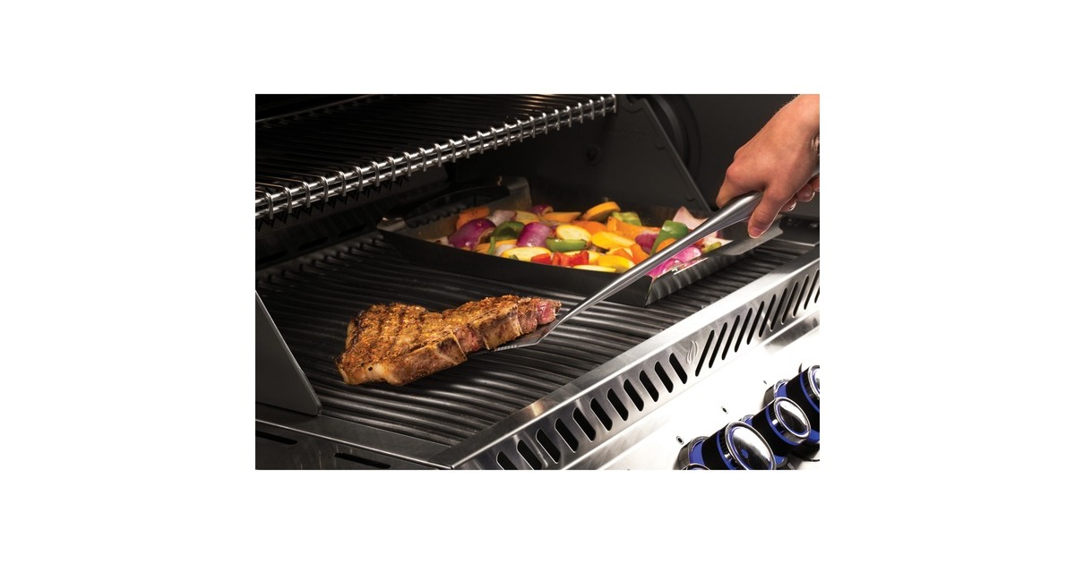 Napoleon PRO Grillbesteck-Set Edelstahl, 3-teilig(edelstahl/schwarz)