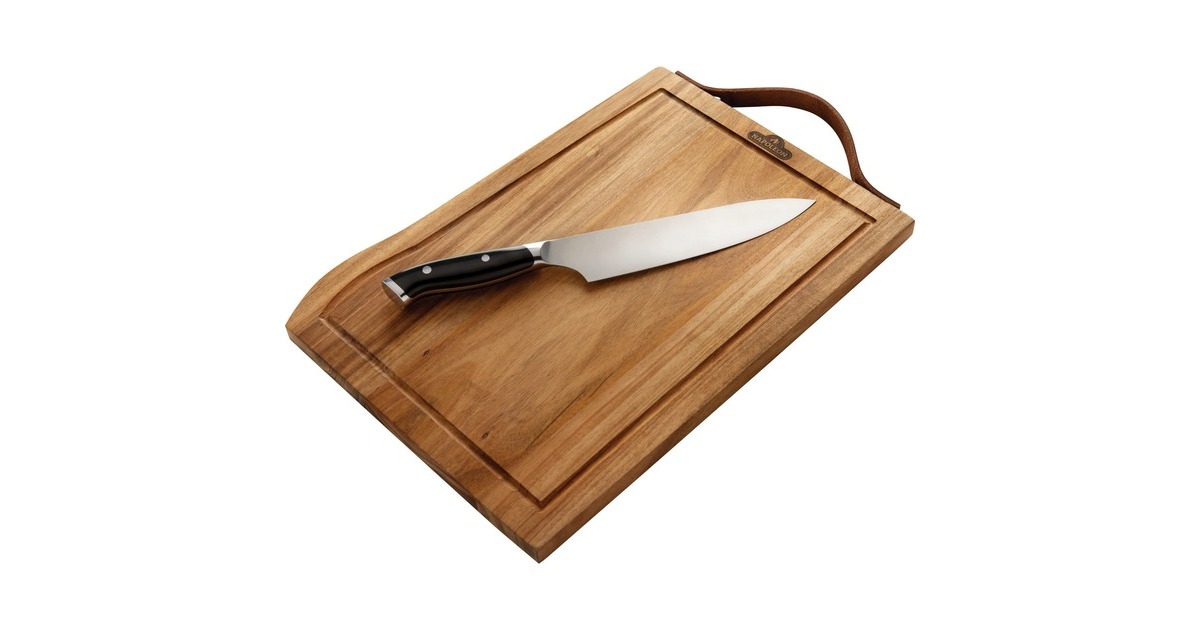 Napoleon President Edition Schneidebrett inkl. PRO Chef Messer(holz/edelstahl)